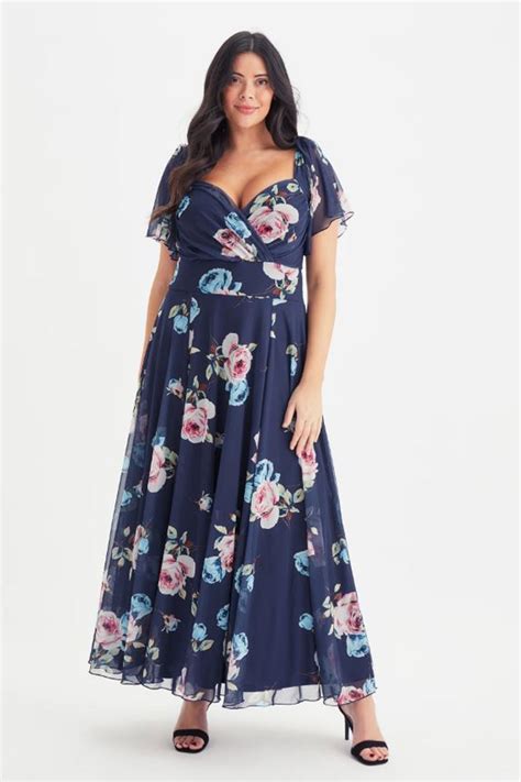 Scarlett And Jo Rose Print Maxi Dress M6650 Bentleys Banchory