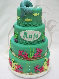 Caketutes Cake Designer Festa Pequena Sereia Bolo De Cupcake Bolos