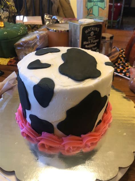 Cow Print Cake Smash Chandler Bday Cakes Desserts Food Tailgate