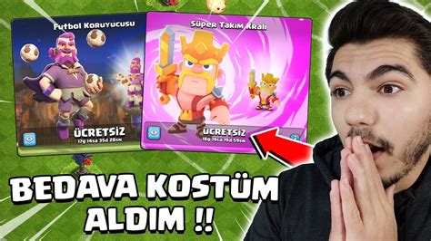 BEDAVA KOSTÜM ALDIM Clash Of Clans YouTube