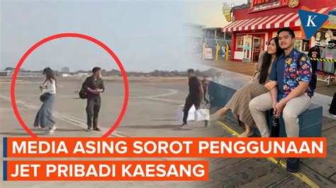 Media Asing Sorot Penggunaan Jet Pribadi Kaesang Dan Erina