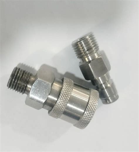 Stainless Steel Through Out Qrc Male X Male For Industrial Size 1