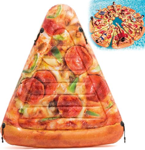 Piscine De Pizza Gonflable Géante Flottant Amazonfr Jeux Et Jouets