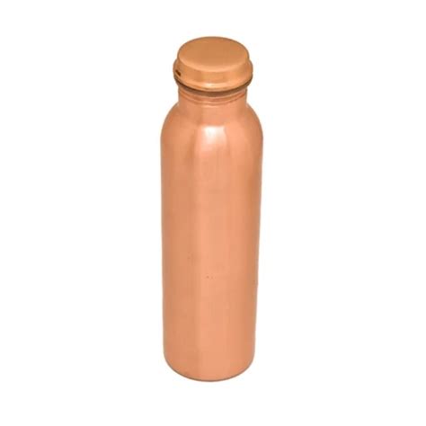 Generic Plain Copper Water Bottle Ml Rose Gold At Rs