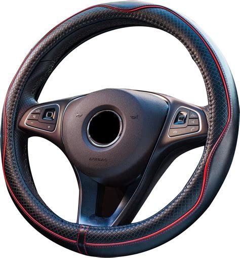 Coprivolante Universale Per Auto In Pelle 38 Cm Traspirante