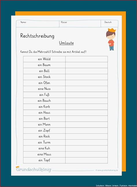 Moderne Selbstlaute Mitlaute Umlaute Zwielaute Arbeitsblatt