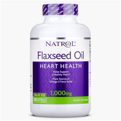 Natrol Flaxseed Oil 1000mg Support A Healthy Heart Tru·fit