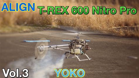 Align T Rex Nitro Pro Rc Helicopter Vol Yoko Youtube