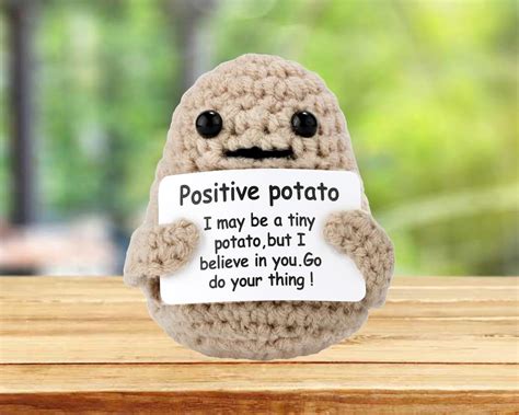 Amazon Tekalobr Funny Positive Potato Inch Cute Crochet Potato