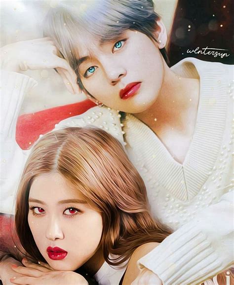 So Beauty 😍💗 Rose Taehyung Taehyung And Rosé Rosé Edit Rosé Bp