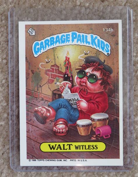 Vintage 1986 Topps Garbage Pail Kids Original Series 4 Trading Etsy