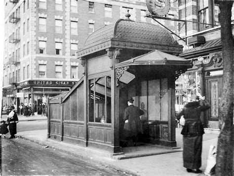 Early 1900s Manhattan Subway Station Entrance New York City Nyc