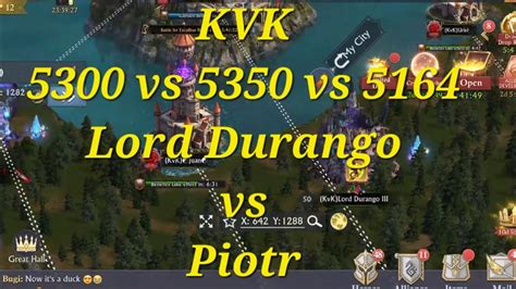 King Of Avalon KVK 5300 Vs 5350 Vs 5164 Piotr Team Vs Lord Durango Vs