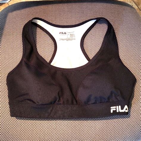 Fila Intimates And Sleepwear Fila High Impact Sports Bra Black Large Poshmark