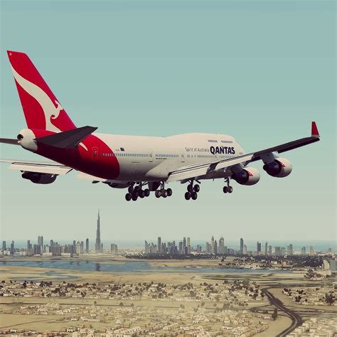 Flight Sim Shorts B747 400 Landing In Dubai Youtube