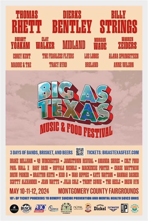 Big as Texas Festival Announces Inaugural Music Lineup - Hello Woodlands