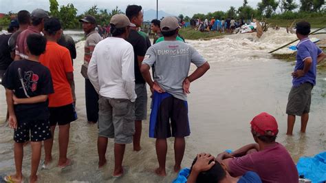 Tanggul Jebol Di Wilalung Demak Merendam Lahan Persawahan Youtube