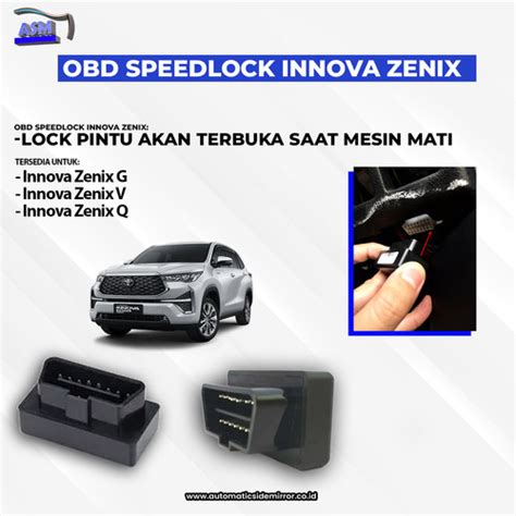 Jual OBD Speed Lock Auto Unlock Innova Zenix Type G V Q Hybrid Kota