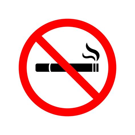 No Smoking Zone Sign Icon Isolated Vector Illustration 33981829 Vector ...