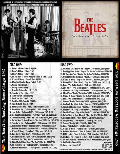 Beatles Cd Bootleg Recordings 1963 2 Cd