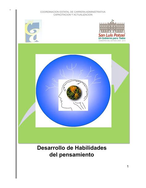 3 Desarrollo De Habilidades Del Pensamiento 1 Pdf