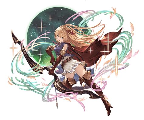 Safebooru 1girl Alpha Transparency Arisa Shadowverse Arrow Belt Blonde Hair Bow Bow Weapon