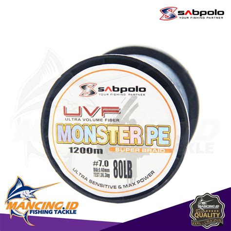 Jual Sabpolo Monster Pe M Pe Line Senar Pancing Benang Mancing