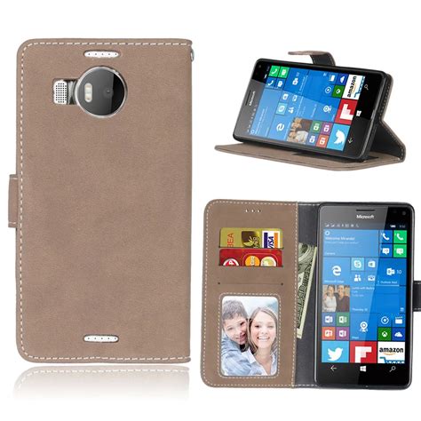 Matte Retro Leather Case For Nokia Lumia 950 XL Phone Case Capa Bag