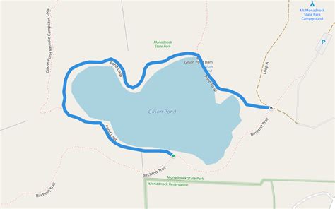 Pond Loop Walking And Running Trail Pacer