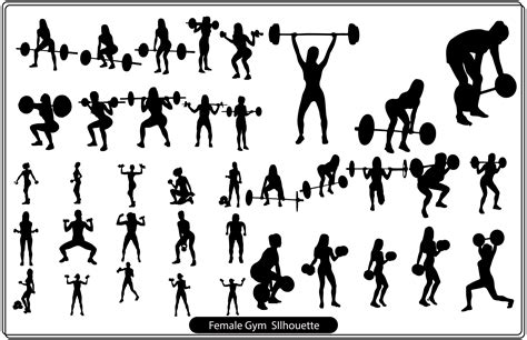 Illlustration Of Female Gym Silhouette Graphic By Unique Design Team