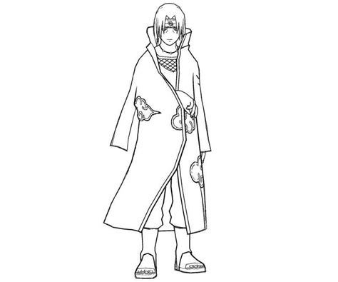 Itachi Perfecto Para Colorear Imprimir E Dibujar Coloringonly