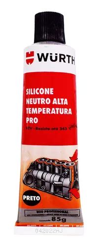 Silicone Neutro Alta Temperatura Ht Black 60g Wurth