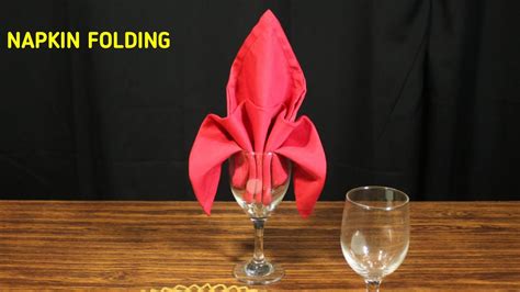 Fleur De Lys Table Napkin Folding Napkinfolding Youtube