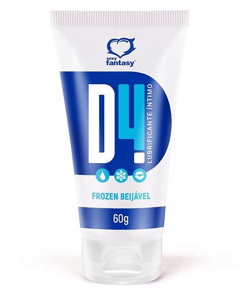 LUBRIFICANTE ÍNTIMO D4 BEIJÁVEL FROZEN 60G SEXY FANTASY Ninguém Vai Saber Sex Shop