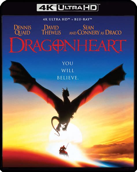 Amazon Dragonheart 4K Ultra HD Blu Ray 4K UHD Dennis Quaid