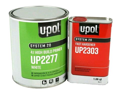 2k Urethane Primer Hs Gallon Kit White Dtm U Pol Up2277 Wup2303 Fast Hardener Ebay