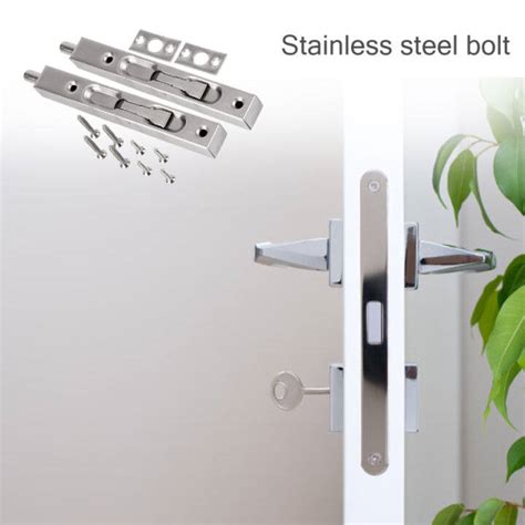 Door Flush Bolt Latch Lock Concealed Door Bolt Security Lever Action