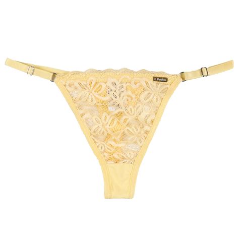 Calcinha Tanga De Regulagem Renda Fio Dental Lisa Sensual Promoção Linha Noite Lingerie