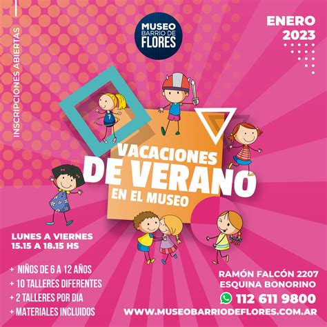 Talleres De Verano Para Ni Os En El Museo Barrio De Flores Museo