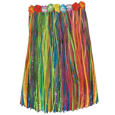 Beistle Adult Artificial Grass Hula Skirt Multicolor Pack