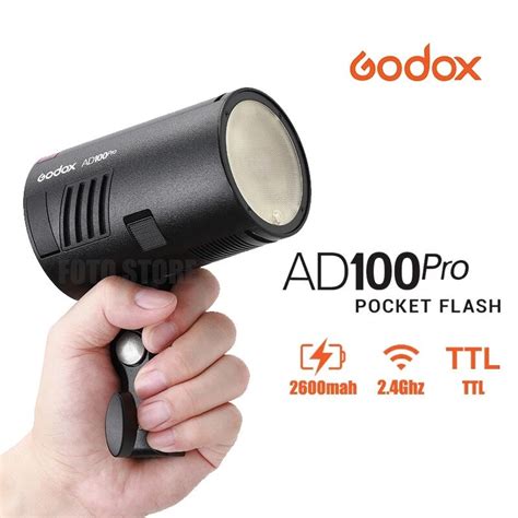 Godox AD100 Pro Pocket Flash 2 4G Wireless Speedlight 100Ws TTL 2600mah