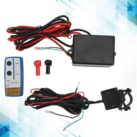 Electric Winch Remote Control Kit, High Accuracy Stable Winch Remote Control System for 2000 To ...