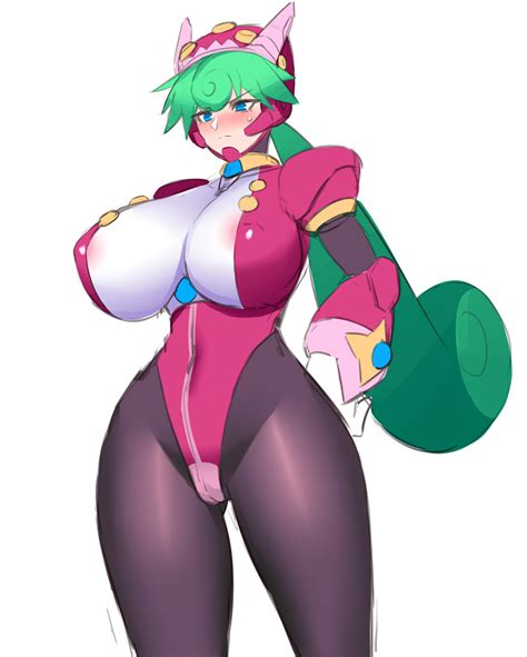 Rule 34 1girls Big Breasts Bodysuit Green Hair Marino Mega Man Mega Man X Mega Man X Dive