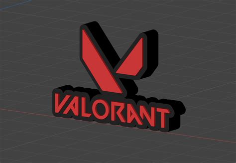 STL file VALORANT LOGO DECOR 🛁 ・3D printing idea to download・Cults