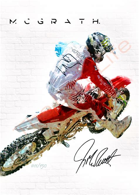 Legends Series Jeremy Mcgrath 2021 Limited Edition Watercolor Etsy