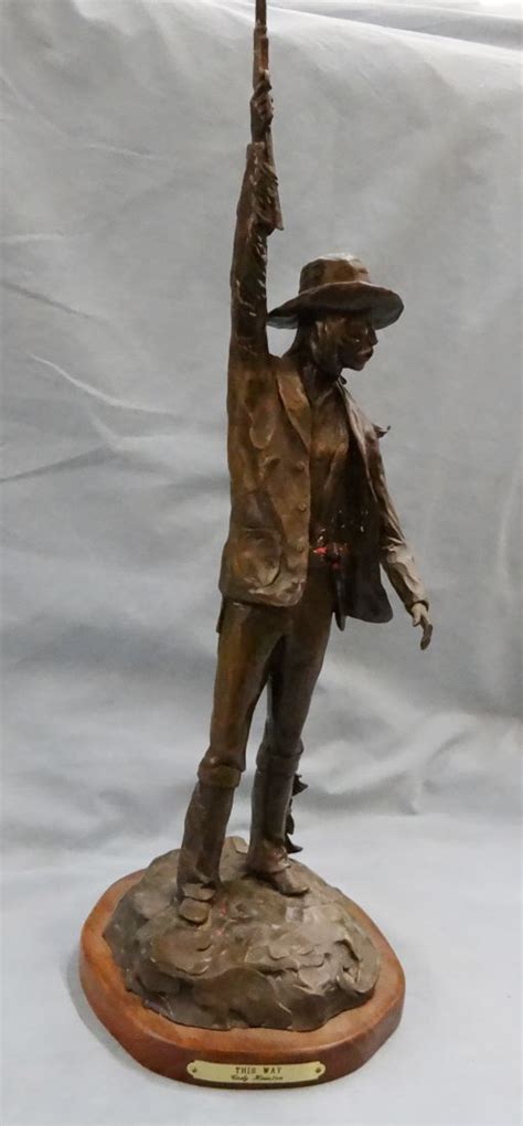 Cody Houston Bronze This Way 215 1979 20 H X 4 W Waca