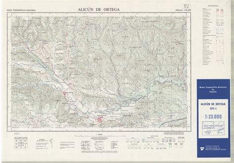 Alic N De Ortega Granada Mapa Topogr Fico Nacional