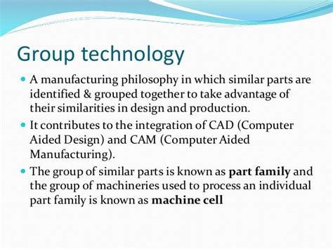 Cellular manufacturing