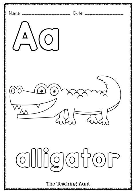 A Is For Alligator Art And Craft Teaching Abcs Preschool Art Activities