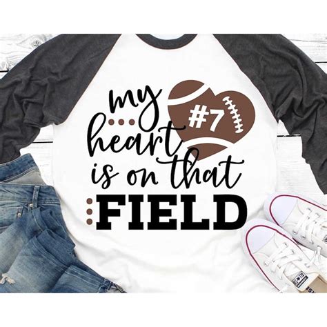 My Heart Is On That Field Svg Football Svg Mom Football Sv Inspire